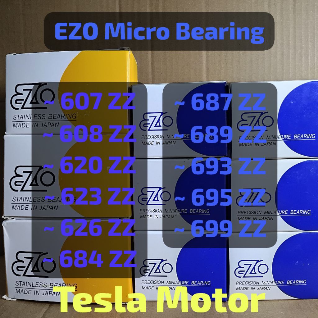 BEARING EZO ตกปลา RC MINIATURE ญี่ปุ่นคุณภาพ 607zz 608zz 620zz 623zz 626zz 684zz 689zz 693zz 695zz 6
