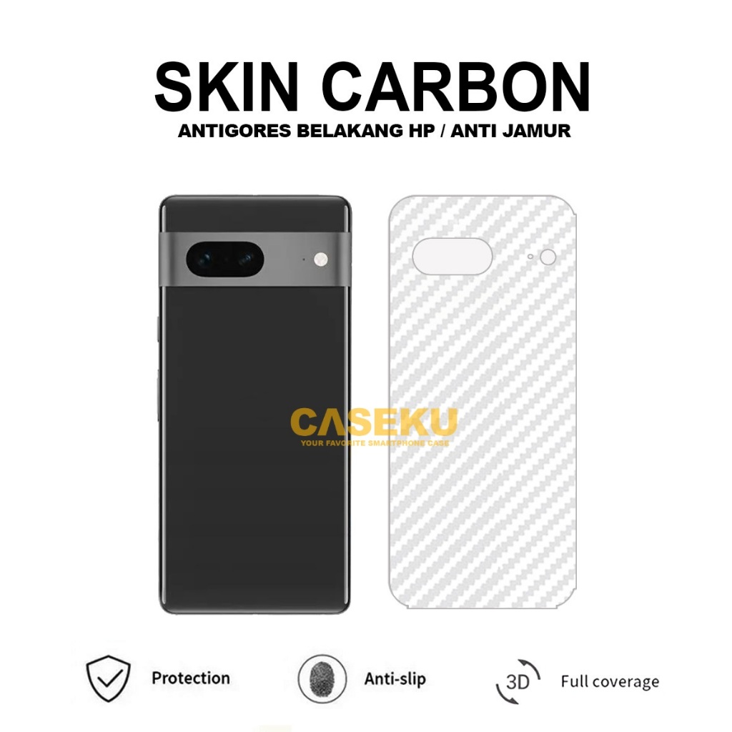 Google Pixel 7 Google Pixel 7A Google Pixel 7 Pro Skin Carbon Garskin Anti-Scratch Back Google Pixel