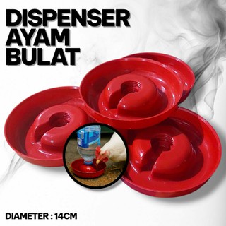 TEMPAT MINUM AYAM BULAT DISPENSER PRAKTIS
