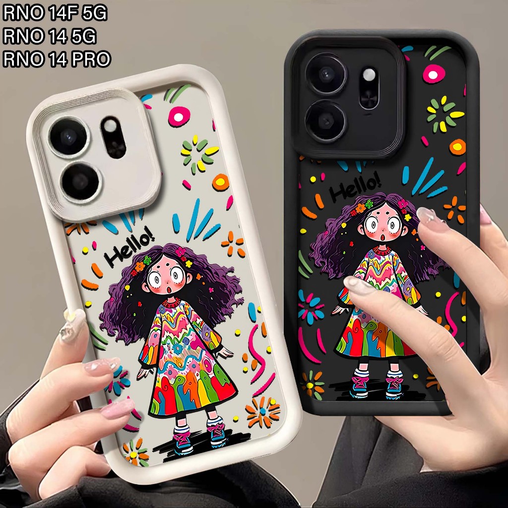 Softcase นูน Oppo Reno 14F 5G เคสยาง - เคส Hp Oppo Reno 14F 5G - Softcase Pro Camera Oppo Reno 14F 5