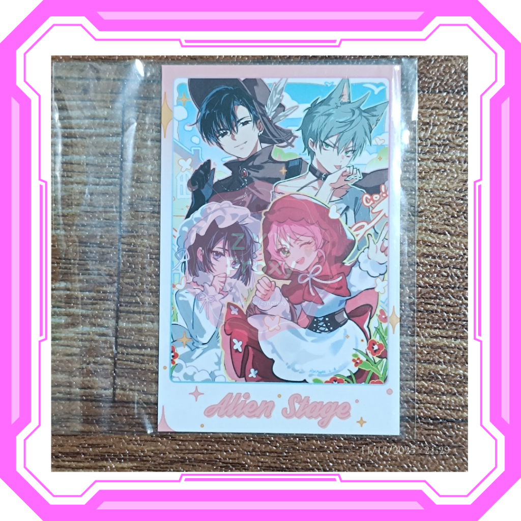 ALIEN STAGE ALNST [Fanmerch] การ์ดฮูดแดง