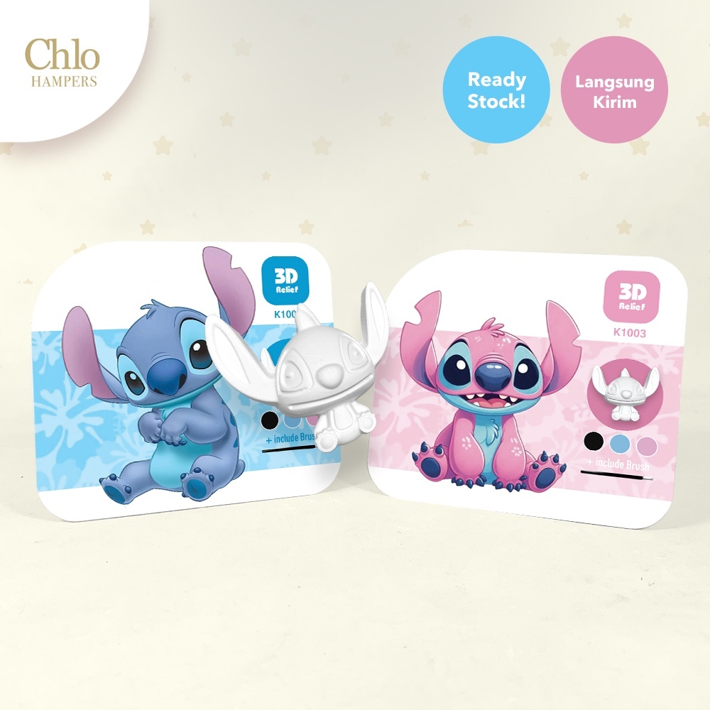 K1001 Lilo และ Stitch - ชุดระบายสีของเล่นเด็กของที่ระลึกวันเกิดชุดภาพวาดยิปซั่ม
