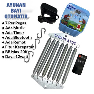 Ayunan Bayi Elektrik Otomatis 7 Per Pegas Ada Fitur Remot dan Bluetooth ayunan otomatis ayunan listrik