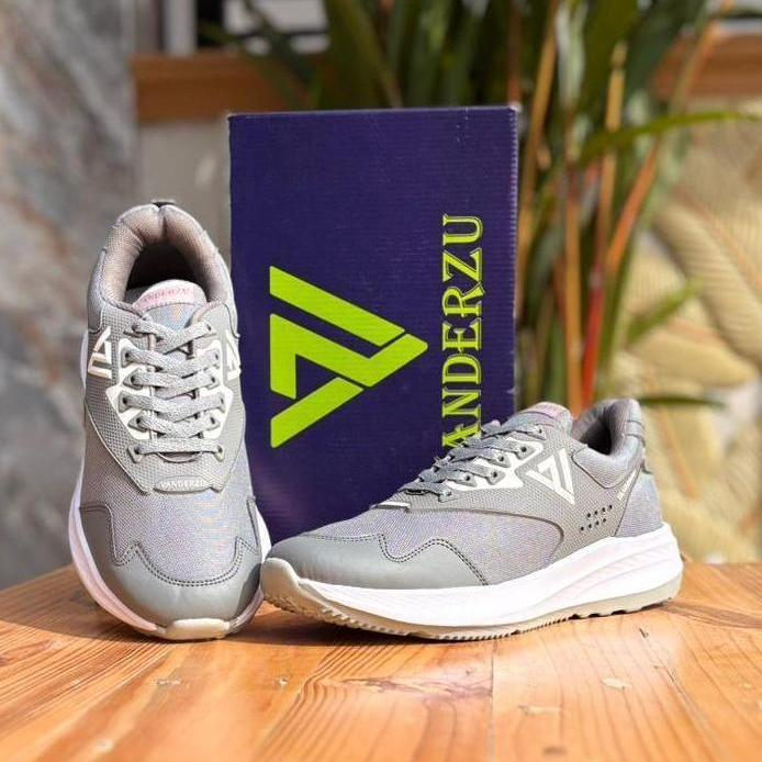 Vanderzu FR302 Original Grey White รองเท้าวิ่งกลางแจ้งสําหรับบุรุษและสตรี Unisex