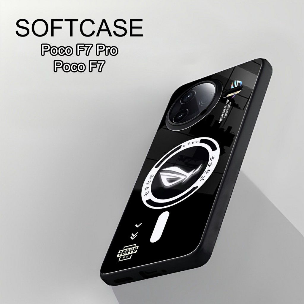 เคส Poco F7 5G | Poco F7 Pro Softcase BLACK CAMERA PROTECTION Casing Case Hp Poco F7 5G | Poco F7 Pr