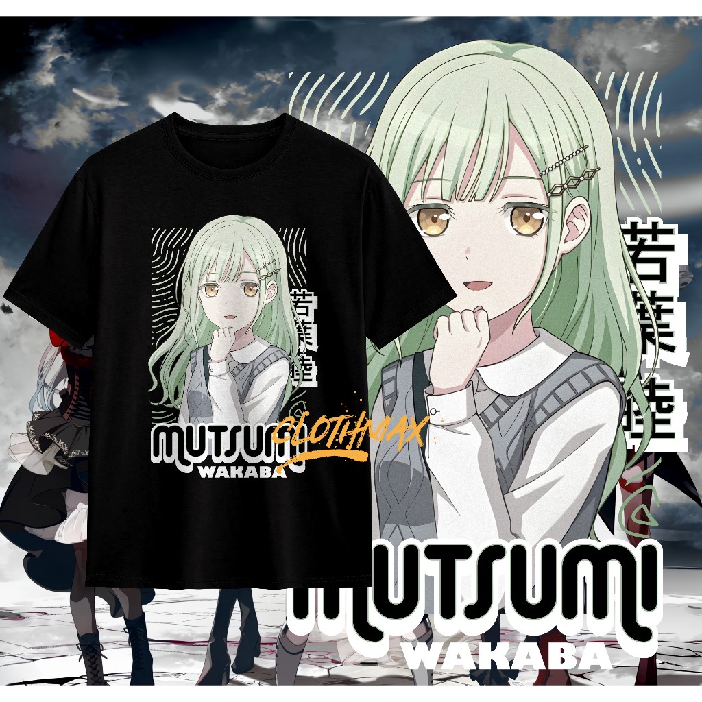 เสื้อยืดผู้ใหญ่ Ave Mujica เสื้อยืด Mutsumi Wakaba Avemujica อะนิเมะ BanG Dream! เสื้อยืด Misumi Uik