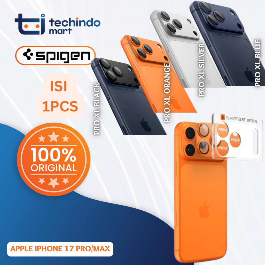 กระจกนิรภัยป้องกันเลนส์กล้องสําหรับ iPhone 17 Pro Max Air Spigen GlastR EZFit Optik Pro XL Anti-Scra