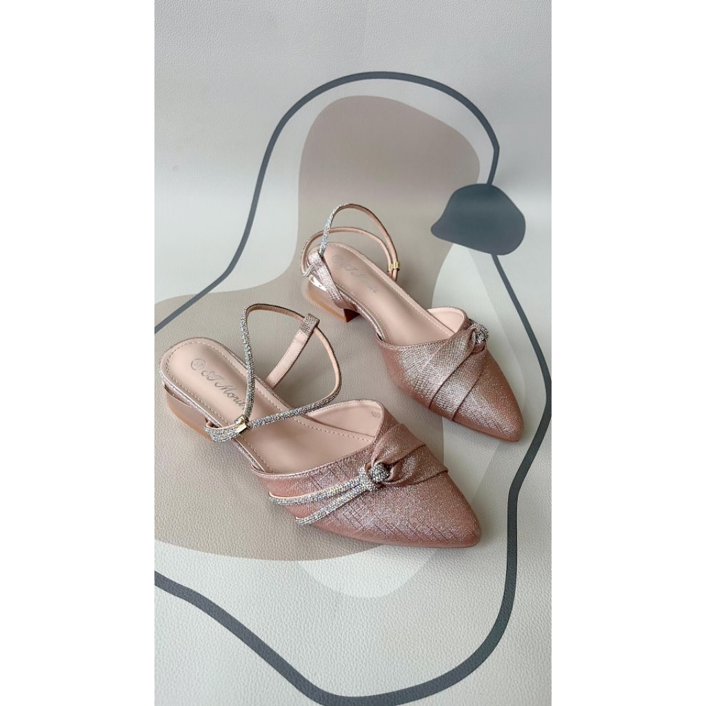 ST MORITZ 888-757 CHAMPAGNE PARTY SANDALS / PARTY SHOES SLOP SANDALS