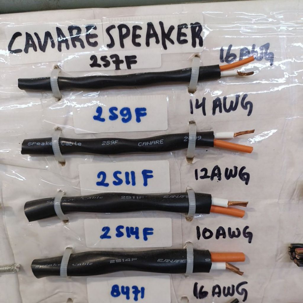 Canare 2S9F 2x2.5 Japan 14 awg สายลําโพง ORIGINAL PER METER