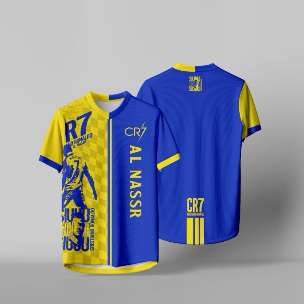 AL NASSR Special Edition Ronaldo CR7 Jersey หมายเลขชื่อและหลังฟรี