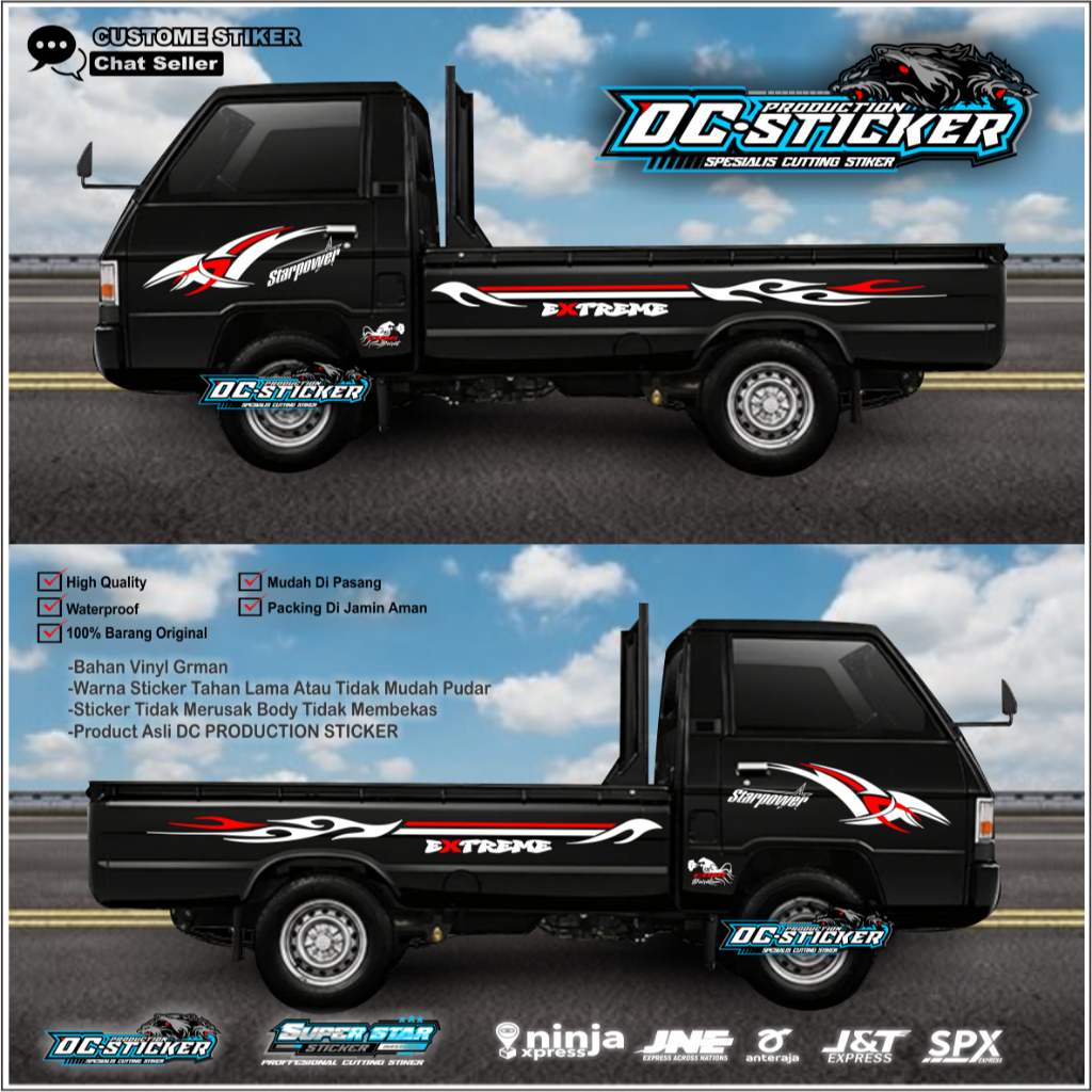 สติ๊กเกอร์ Mitsubishi L300 หยิบอ่าง / สติ๊กเกอร์ L300 EXTREME / สติ๊กเกอร์ตัวถังข้าง - Mitsubishi L3