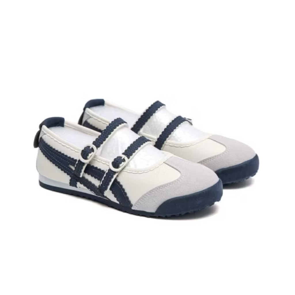 รองเท้าผ้าใบผู้หญิง Onitsuka Tiger ทําจากหนังนําเข้าระดับพรีเมียม
