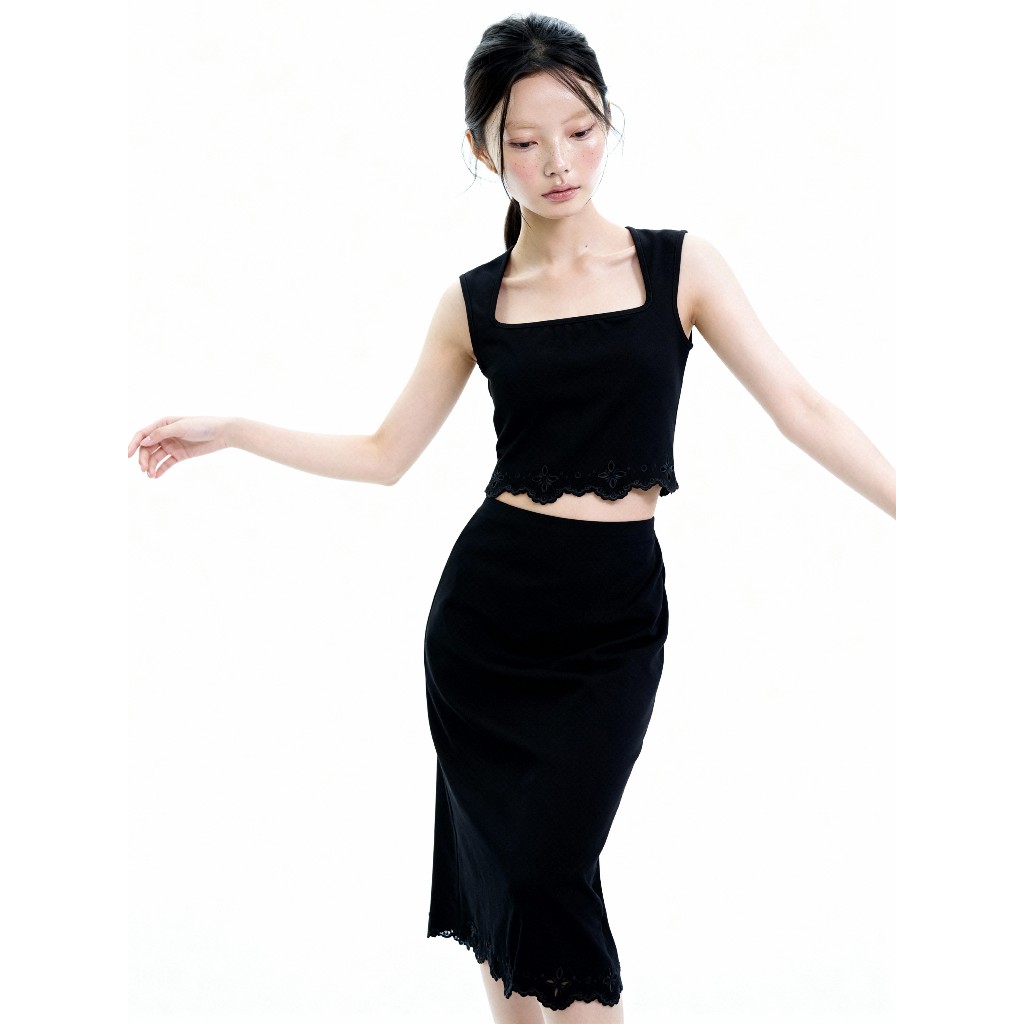 Jolly 2 ชิ้น Set Laser Cut Top and Skirt