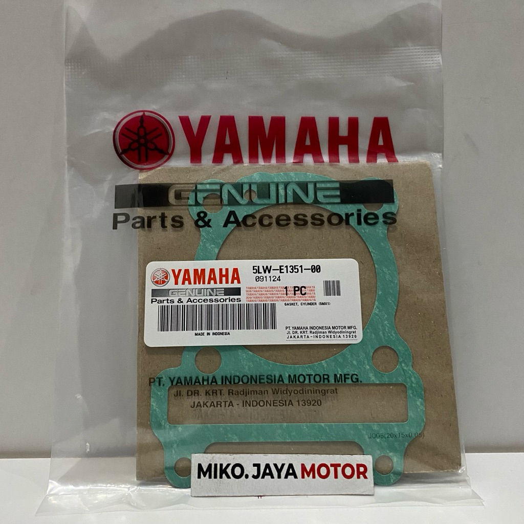 GASKET PAKING BLOCK 5LW-E1351-00 MIO SPORTY / MIO SOUL / FINO CARBON ORIGINAL YAMAHA