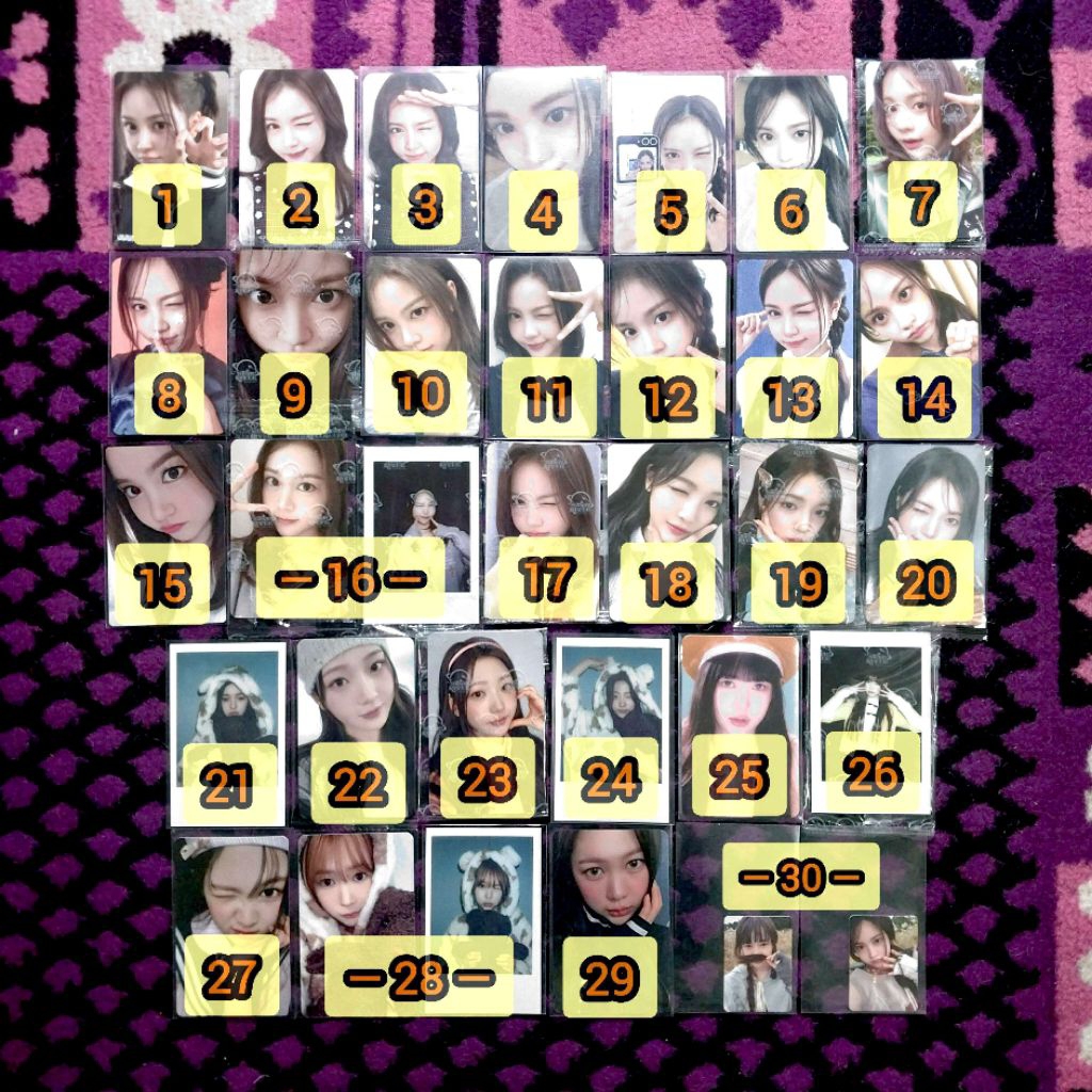 Photocard อย่างเป็นทางการ PC Hearts2hearts H2H Carmen Yuha Stella Yeon The Chase Style Focus