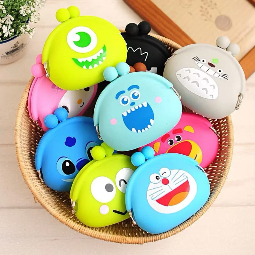 SILICONE COIN WALLET/CHARACTER WALLET/CUTE COIN WALLET
