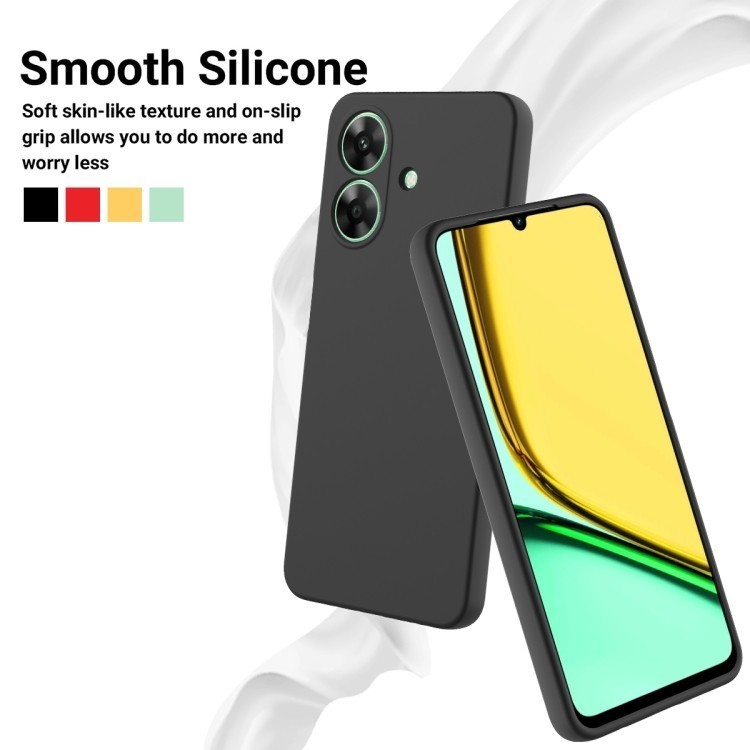 Hans- Slim Black Case Realme Note 70 60 50 12 Plus 11 10 PRO 10Pro+ 9 9i Pro + 8 8i 8Pro 5-5G 7 7i 6