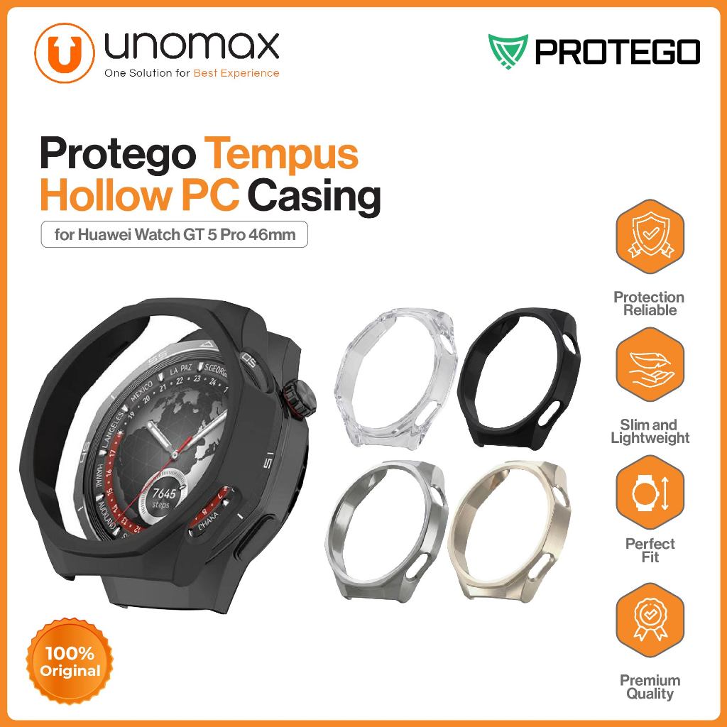 เคสนาฬิกา Huawei Watch GT 5 Pro 46mm Protego Temple Hollow PC Casing (PT-041)