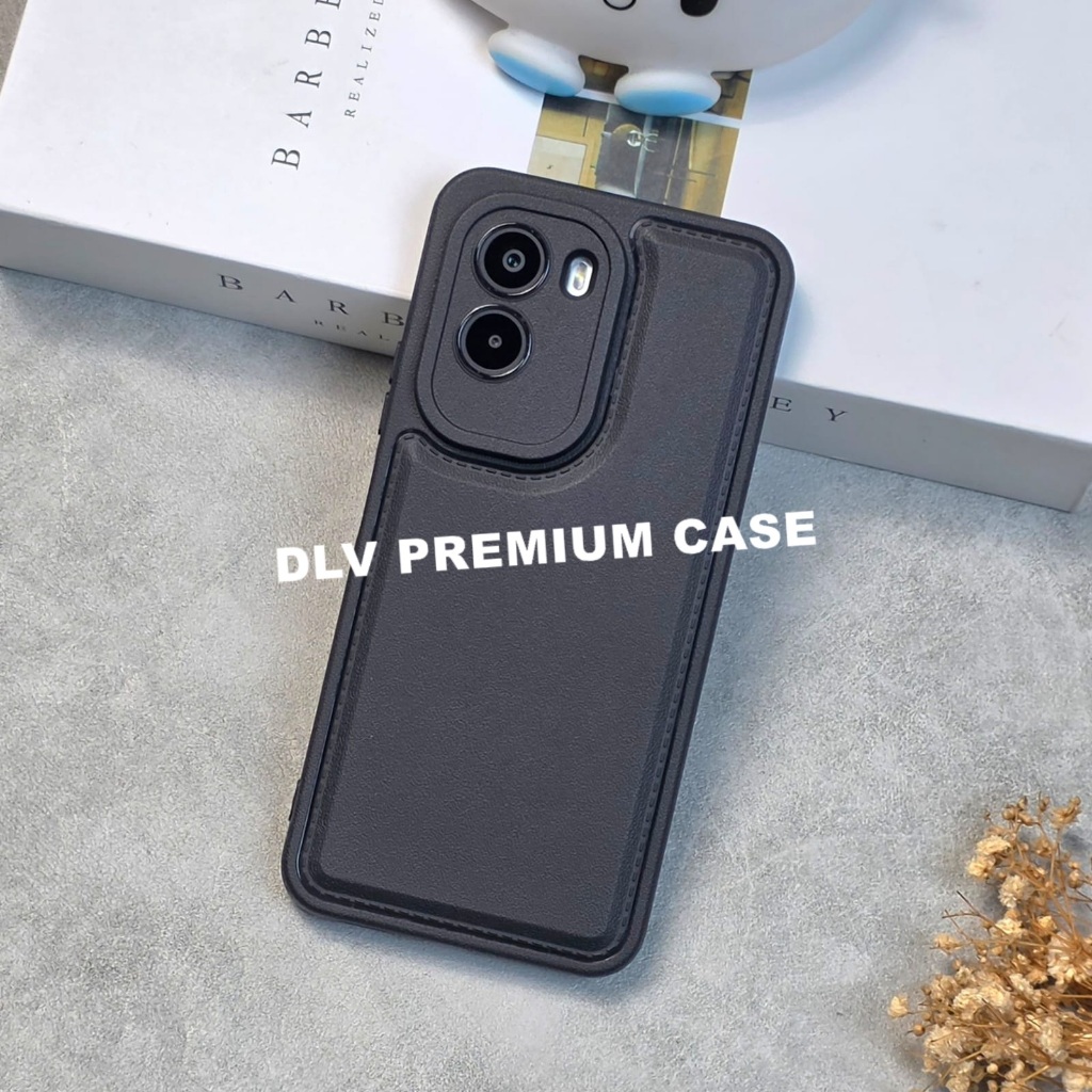 POCO M7 4G CASE LEATHER PRO CASE สีดํา POCO M7 4G