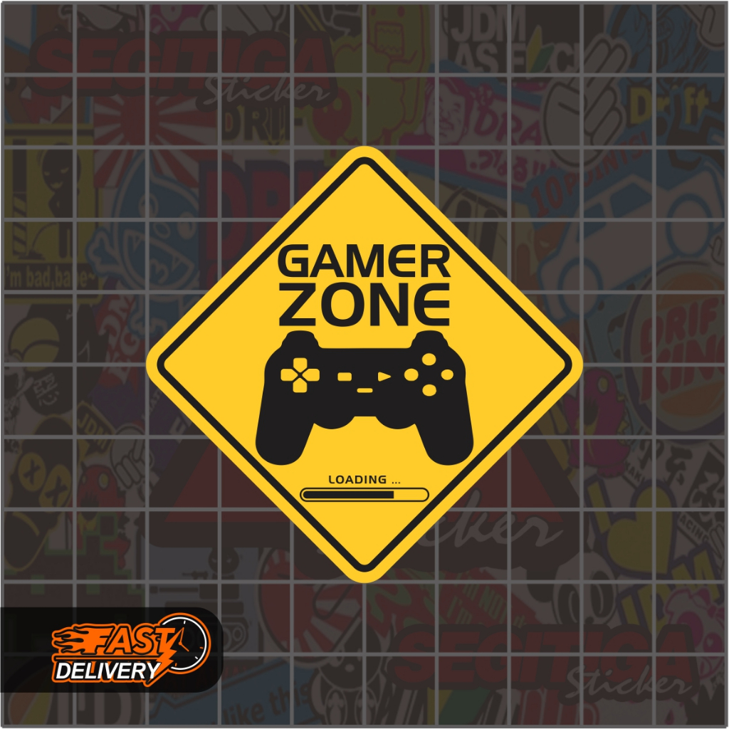 Zone Sign สติ๊กเกอร์เกมเมอร์ ขนาด 6 x 6 ซม