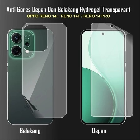 HP LAYAR KEY - ไฮโดรเจลป้องกันรอยขีดข่วน Oppo RENO 15f 15 Pro 14 Pro 14f 14 13 Pro 13F 13 12 Pro 12f