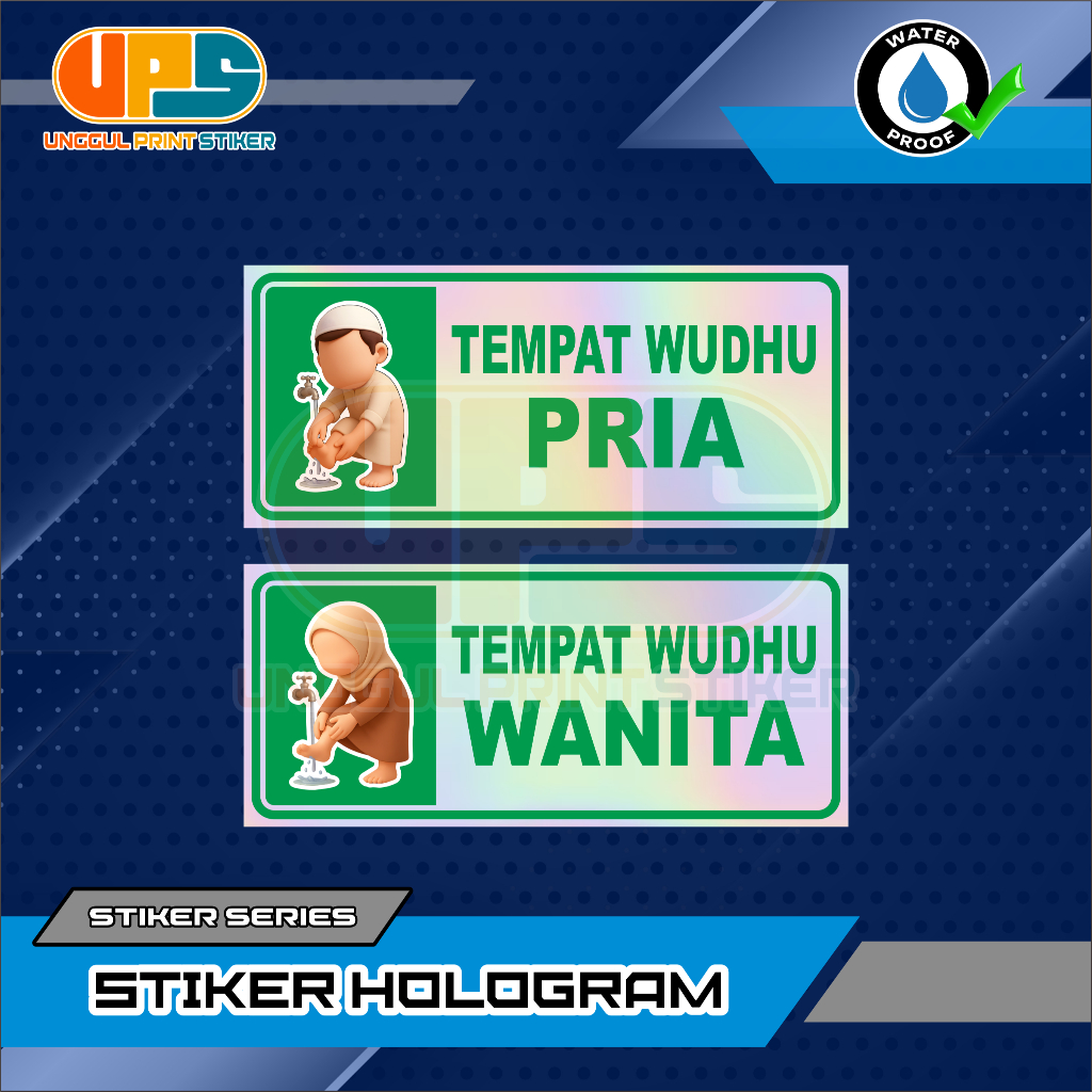 สติ๊กเกอร์ DIRECTION & ABOVEMENT PLACES สําหรับผู้ชายและผู้หญิง | สติ๊กเกอร์ป้องกันสภาพอากาศ | ISLAM