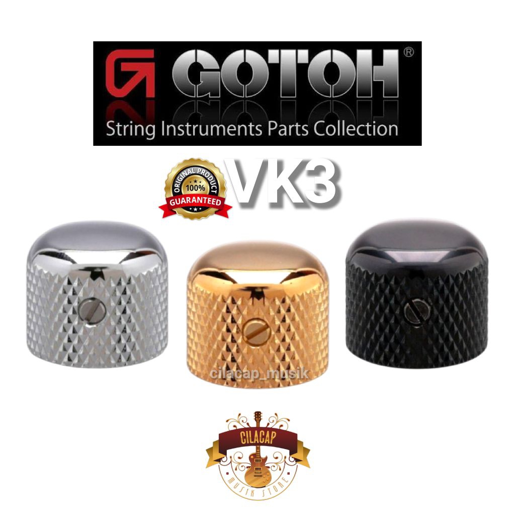 GOTOH VK3 GUITAR KNOB GOTOH VK 3 KNOB DOME GOTOH