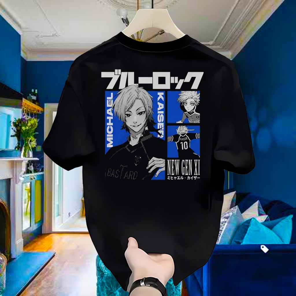 GEARX BLUE LOCK RYUSEI ISAGI COMBED 24S ANIME เสื้อยืด Distro 24s Unisex