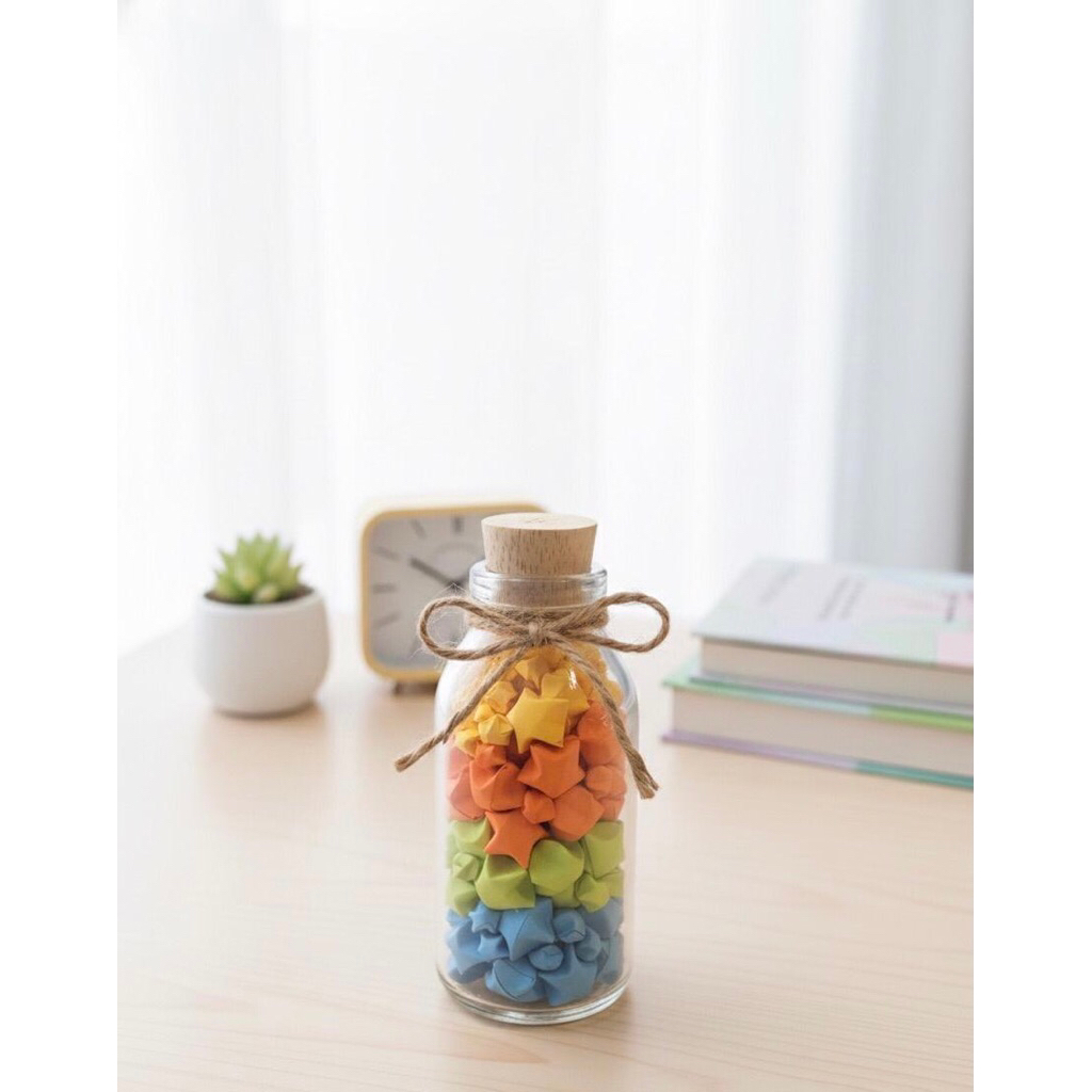 Lucky Star Origami Bottle ขนาด 100 มล. ไอเดียของที่ระลึก
