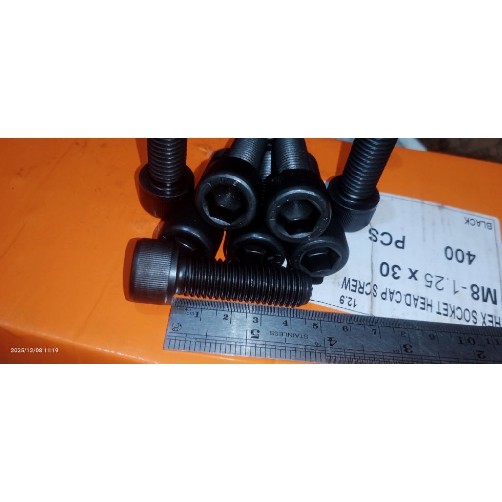 BL STEEL M14X45MM FT | STEEL L-BOLT M14X4.5CM FULL THREAD L-KEY 12