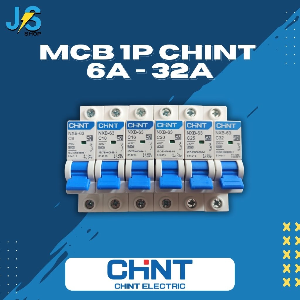 MCB 1Phase 6A - 32A 6KA Chint