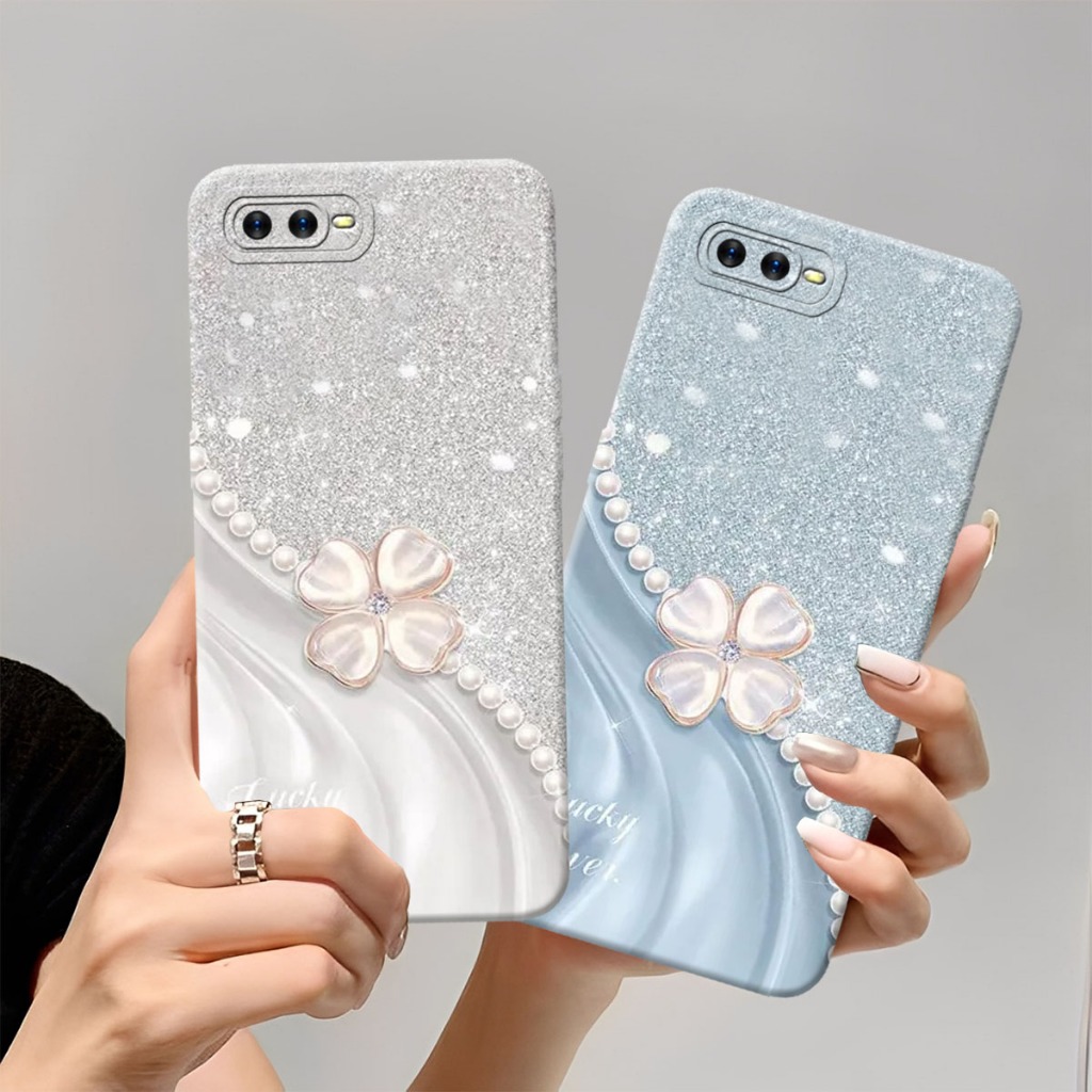 (FA-01) OPPO A3S - REAL C1 Softcase Procamera Silicon Case daisy motif preal Silicon - เคส HP - Soft