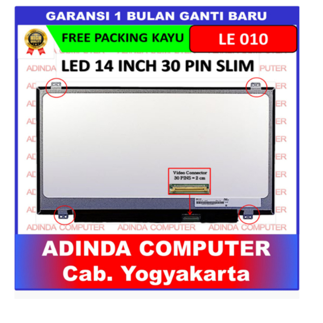 LCD LED HP Pavilion 14-AB 14AB 14-AB 14-G0105AU 14.0 นิ้ว 30 Slim