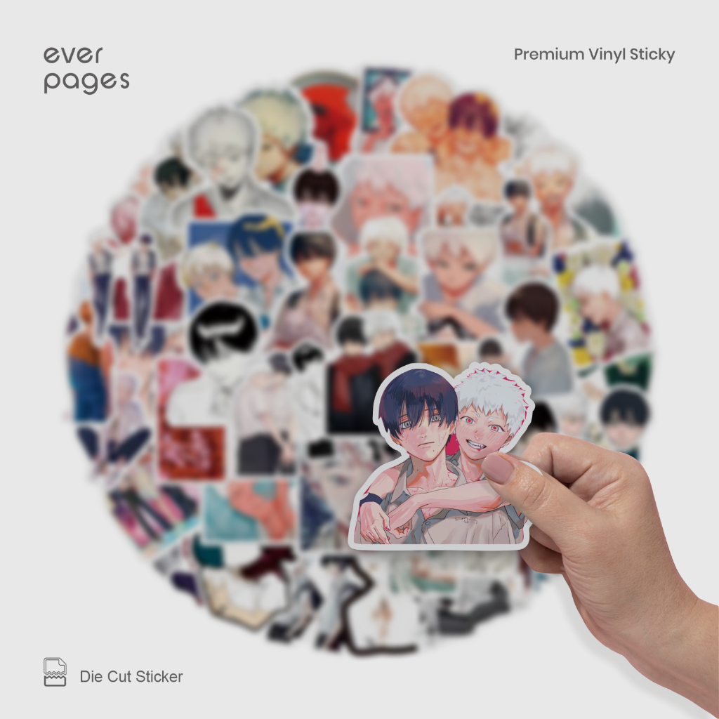 (50 ชิ้น) สติ๊กเกอร์มังงะ The Summer Hikaru Died (Yoshiki Tsujinaka & Hikaru Indo) กันน้ํา