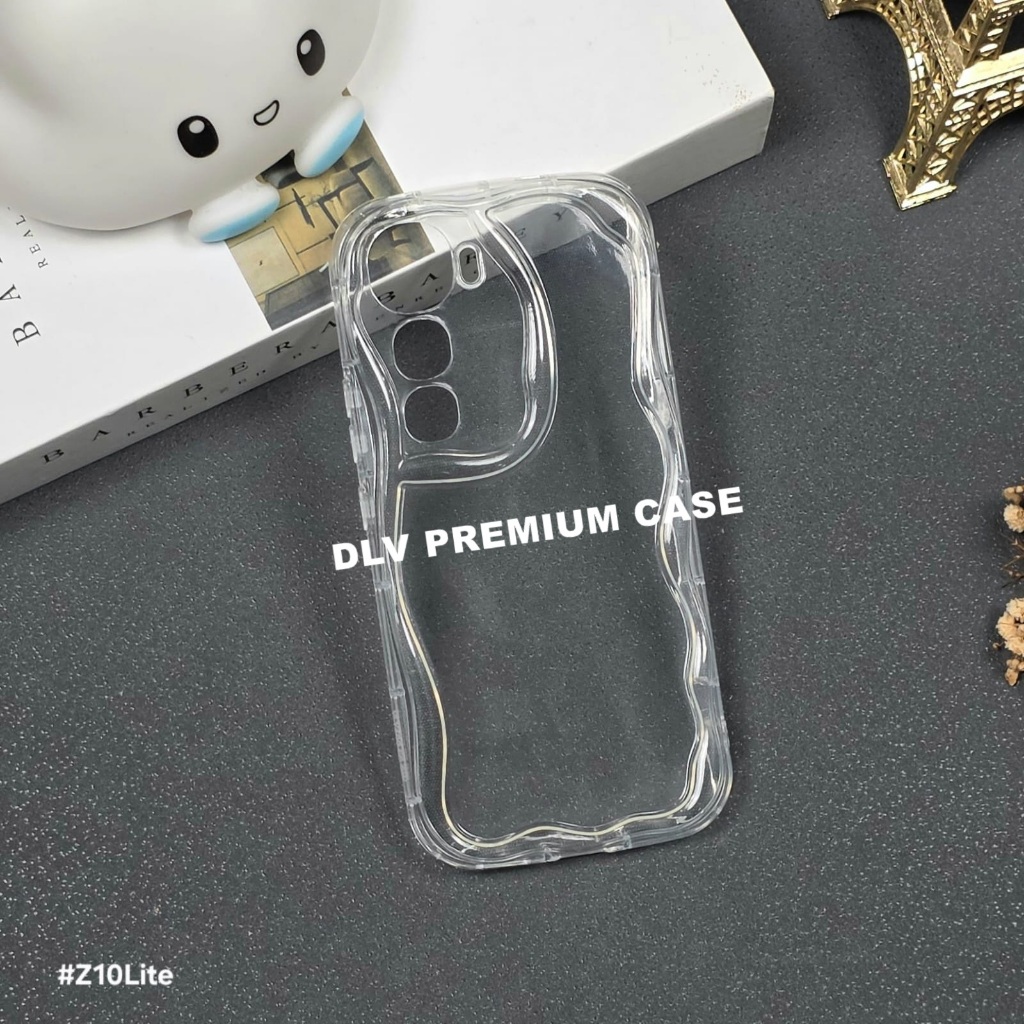 IQOO Z10 LITE CASE MELTING WAVY CLEAR CASE IQOO Z10 LITE G01