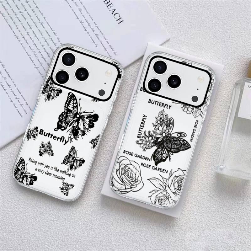 เคสสําหรับ Iphone 17 promax ip 17 ip 17 pro ip 17 air ip 16 ip 16 pro ip 16 promax clear case IT02