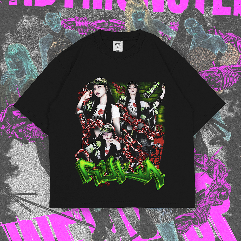 เสื้อยืด Boxy Oversize RUKA BABYMONSTER WE GO UP Series