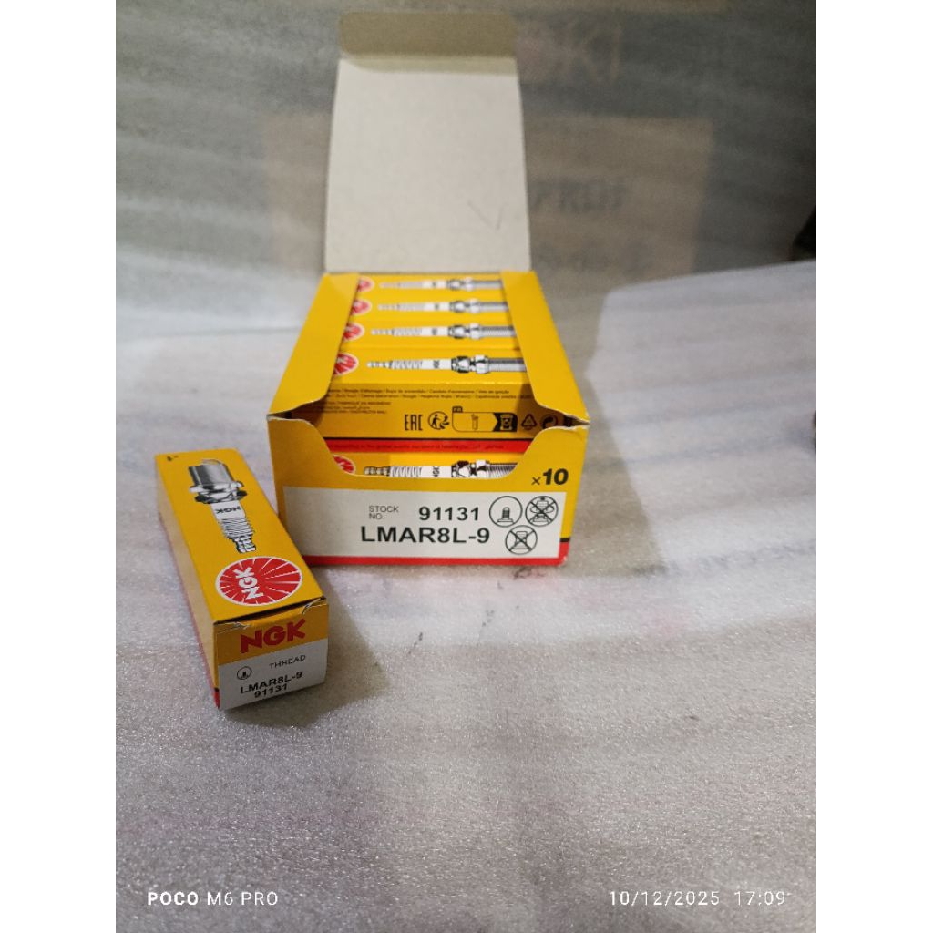 [1 ชิ้น] NGK LMAR8L-9 SPARK PLUG GUARANTEEED ของแท้ 100% NGK PCX SPARK PLUGS HONDA PCX MOTORCYCLE