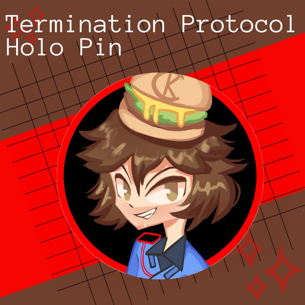 ปุ่ม Fanmerch พิน roblox termination protocol (007n7)