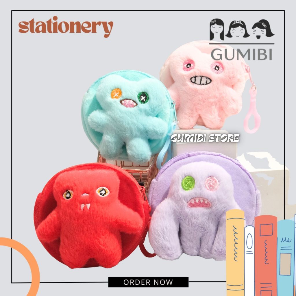 GANTUNGAN FUGGLER ตุ๊กตา COIN POUCH KEYCHAIN WALLET KEYCHAIN FUGGLER ALIEN CHARACTER กระเป๋าอเนกประส