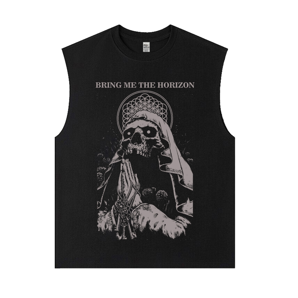 24S TANKTOP / SINGLET / LEKBONG BAND BMTH GREY เสื้อยืด / TANKTOP / LEKBONG