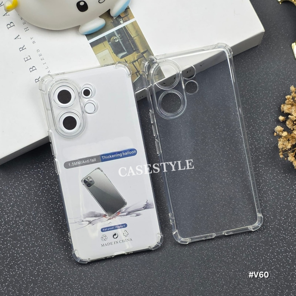 เคส Vivo V60 Lite Vivo V60 - Softcase ถุงลมนิรภัย Anticrack กันกระแทกเคสพรีเมี่ยม Vivo V60 Lite Vivo