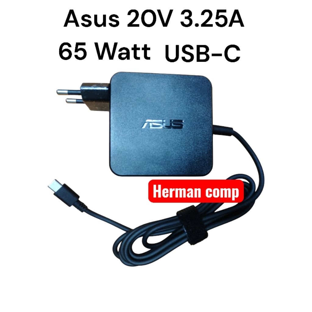 20V 3.25A ประเภท C USB-C 65W สําหรับ Asus ZenBook UX425E UX425EA UX425UA UX425UG UX435EA UX482EA UX4