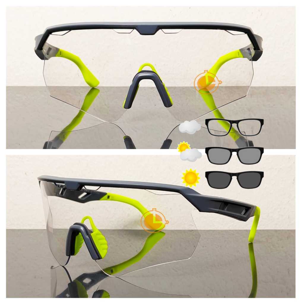Running Man Eye Safety Bluechromic Lens UV420 Protection