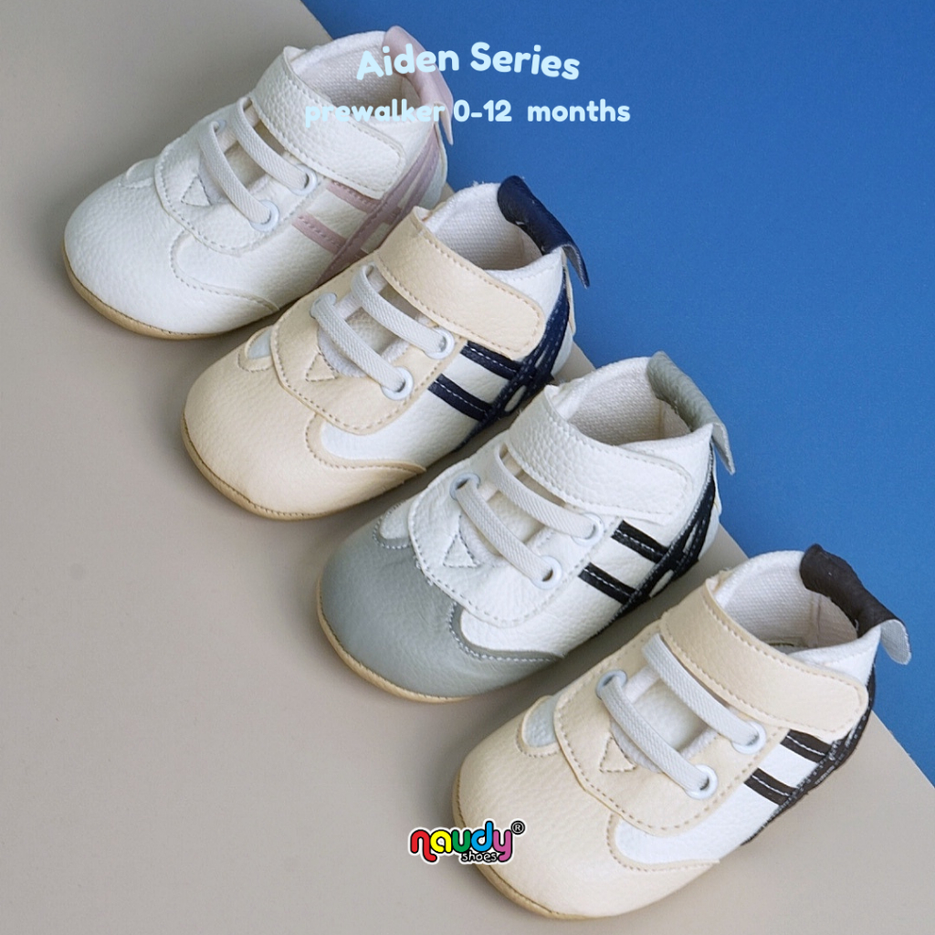Naudy Shoes Baby Boy Prewalker รองเท้ากันลื่น -Aiden