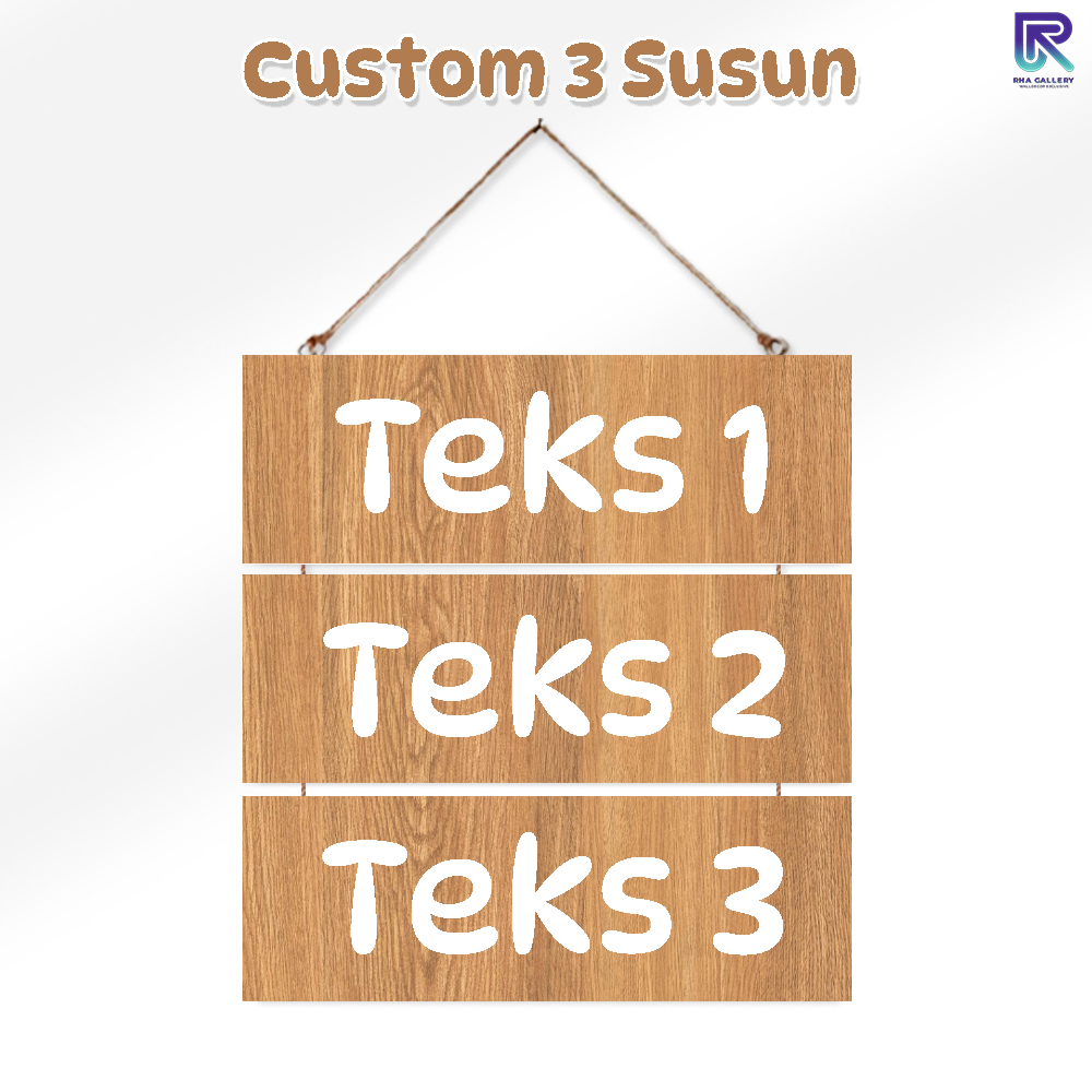 RHA GALLERY ชุดตกแต่งผนังแบบแขวน 3 ชั้นแบบกําหนดเองยินดีต้อนรับสู่การแสดงโรงเรียนในห้องเรียน