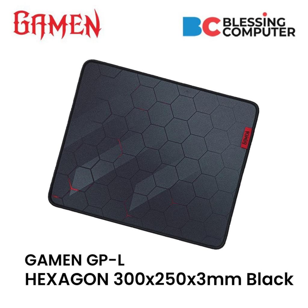 GAMEN GP-L HEXAGON Gaming Mousepad 300x250x3mm สีดํา