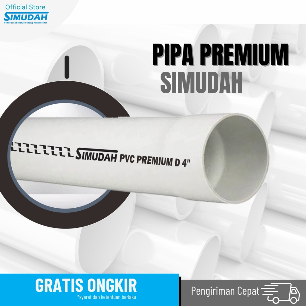(READ DESCRIPTION) SIMUDAH PVC PREMIUM AW 3/4 นิ้ว 4 เมตร PIPE