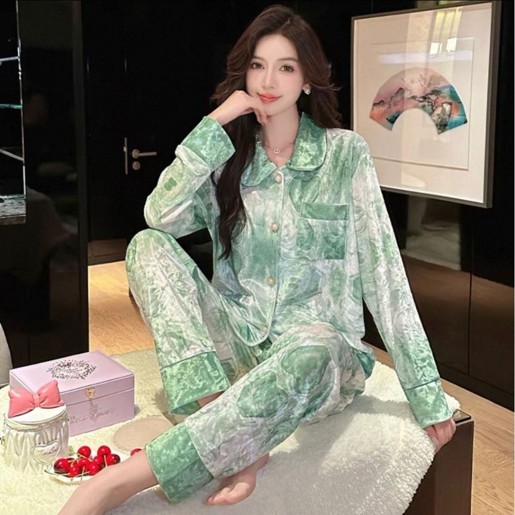JF - PP VELVET FUR PAJAMA SET / LATEST FUR WOMENS PAJAMA / LATEST PP VELVET PAJAMA SET