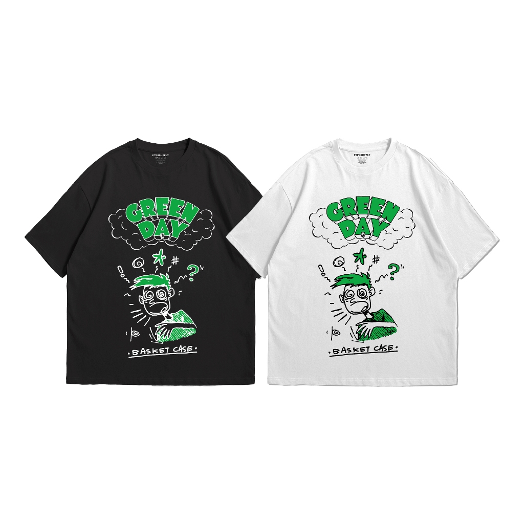 FTP - สีเขียววัน BASKETBALL CASE ALMBUM DOOKIE BAND T-SHIRT / BAND MERCHANDISE / BOOTLEG BAND T-SHIR